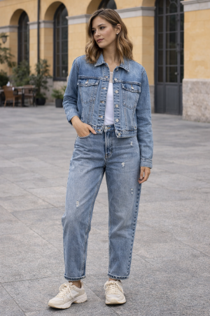 GIUBBINO JEANS ASHA 23G117004