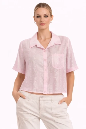 Camicia donna Diamante 8 in tencel elegante casual
