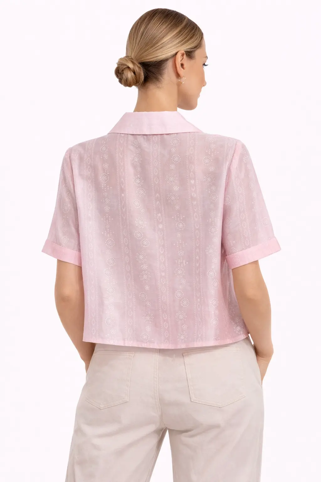 Camicia Donna Diamante 8 in Tencel Elegante Casual Chic 92695 - immagine 3