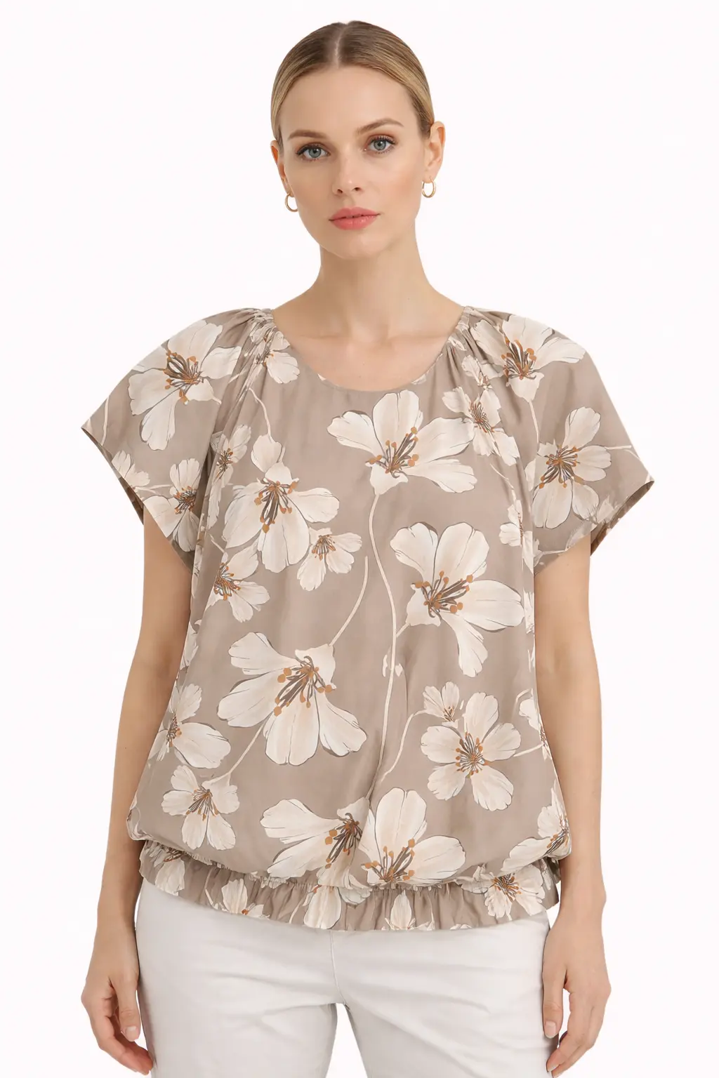 Blusa Donna Diamante 8 Fantasia Floreale Casual Chic 925523 - immagine 4