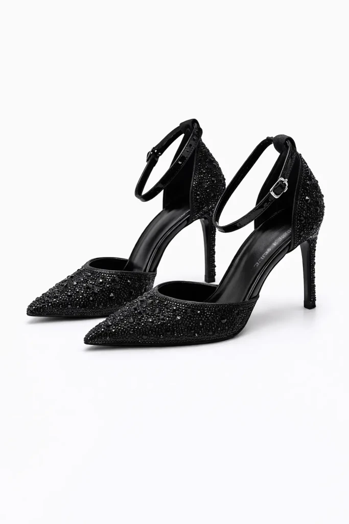 DÉCOLLETÉ DA DONNA CON STRASS E CINTURINO 55