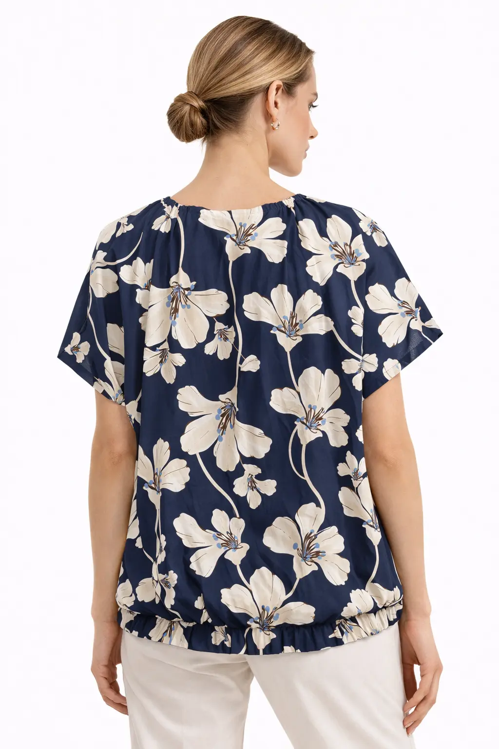 Blusa Donna Diamante 8 Fantasia Floreale Casual Chic 925523 - immagine 3