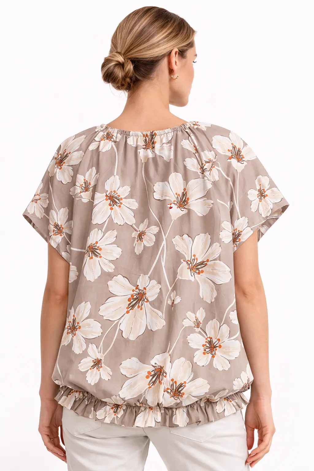 Blusa Donna Diamante 8 Fantasia Floreale Casual Chic 925523 - immagine 6