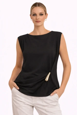 Top donna maGAmà elegante elasticizzato casual chic