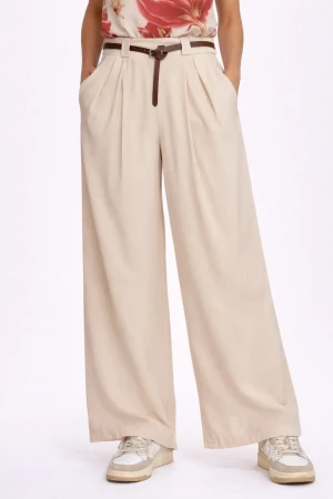 Pantalone palazzo donna maGAmà con elastico in vita