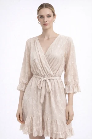 Abito donna Diamante 8 elegante con cintura fantasia casual chic