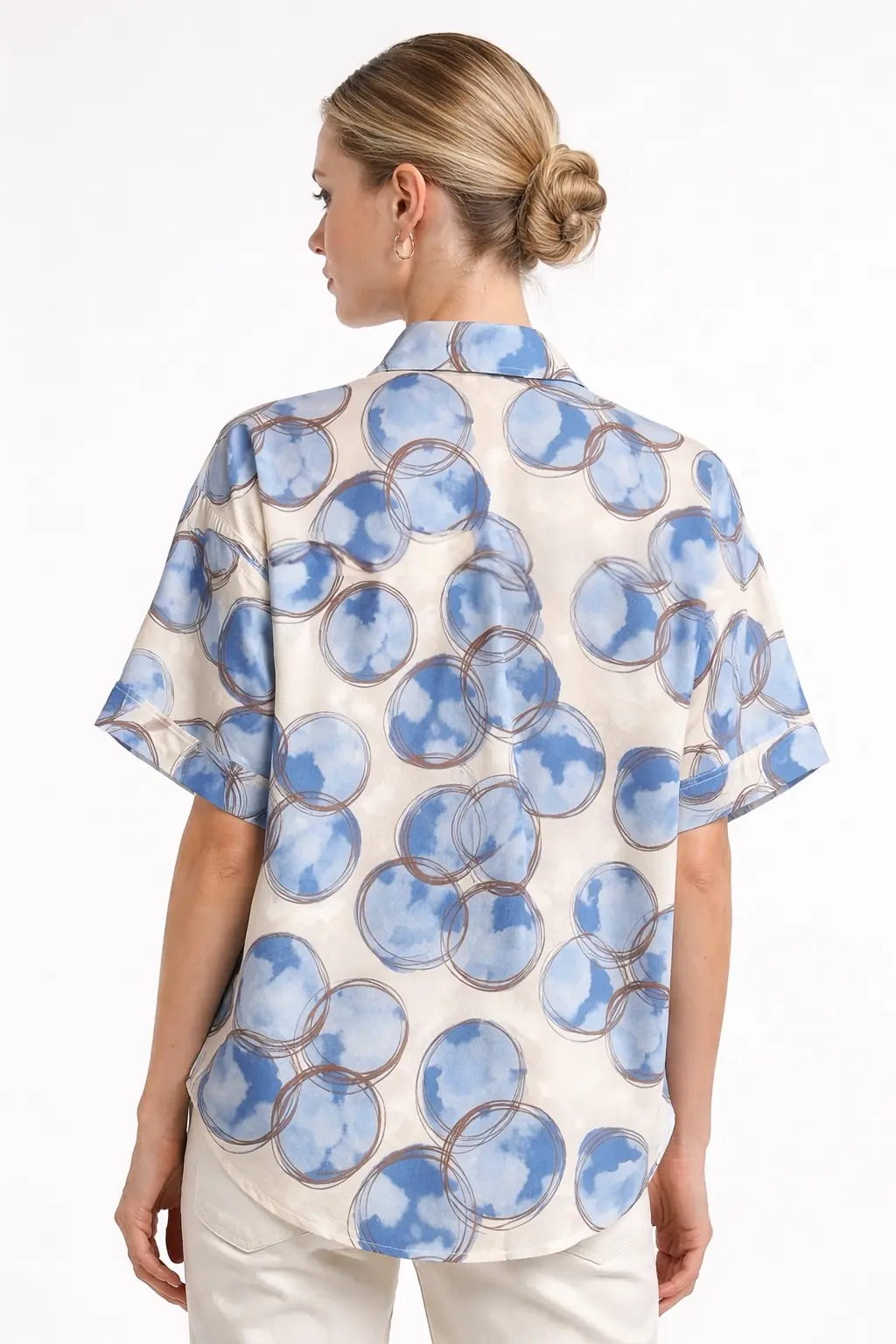 Blusa Donna Diamante 8 Fantasia Elegante Casual Chic 91133 - immagine 3