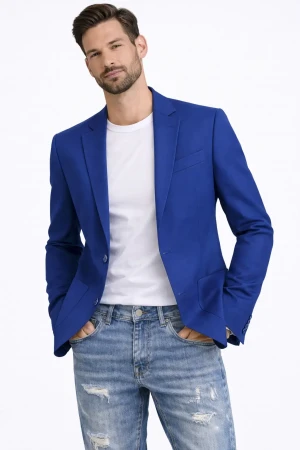 Giacca uomo Miguel Bharross blu slim fit elegante