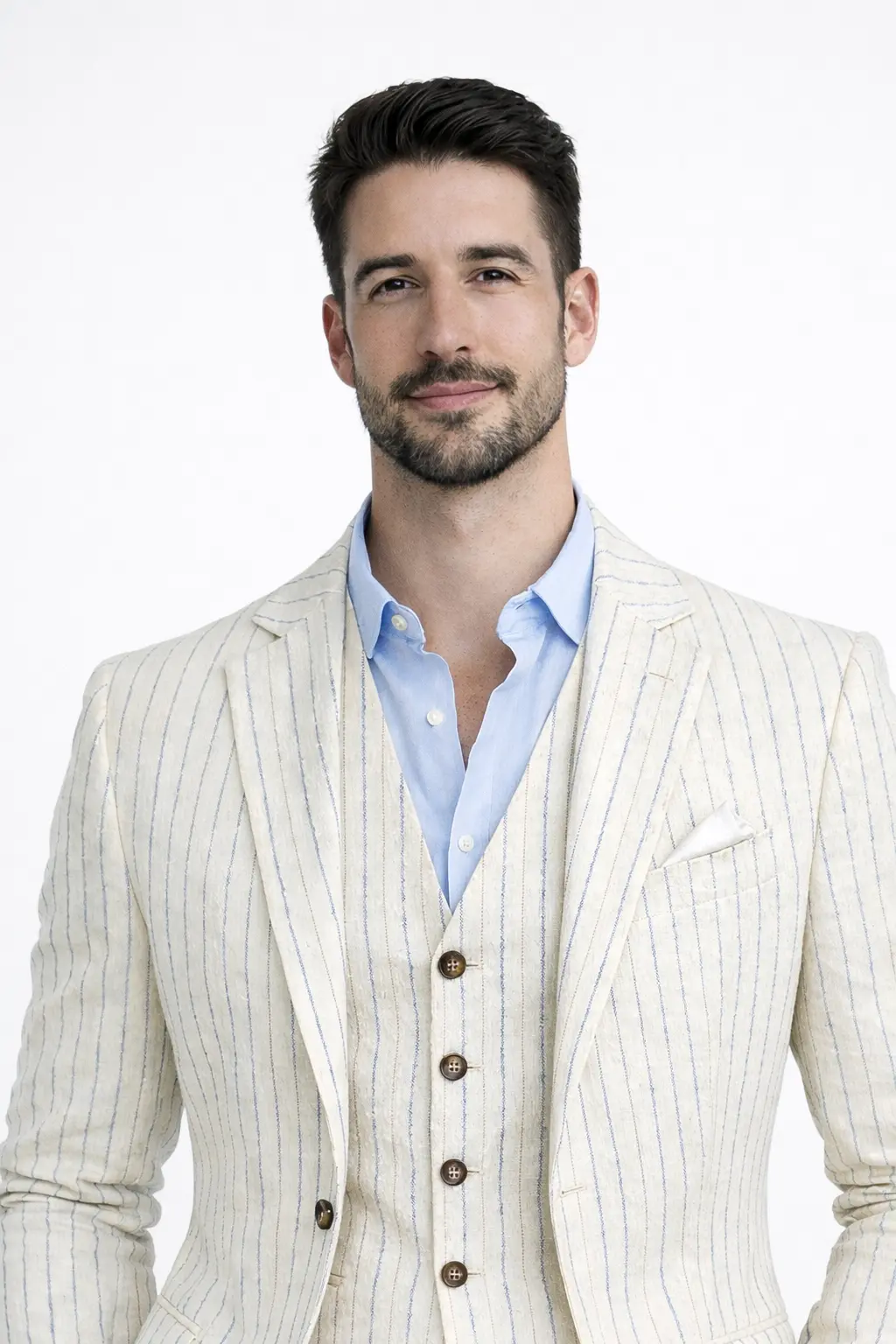 Giacca Uomo Telamira Cotone Righe Elegante Estiva TE/2603 - immagine 2