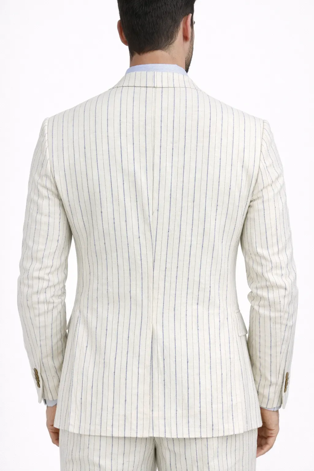 Giacca Uomo Telamira Cotone Righe Elegante Estiva TE/2603 - immagine 4