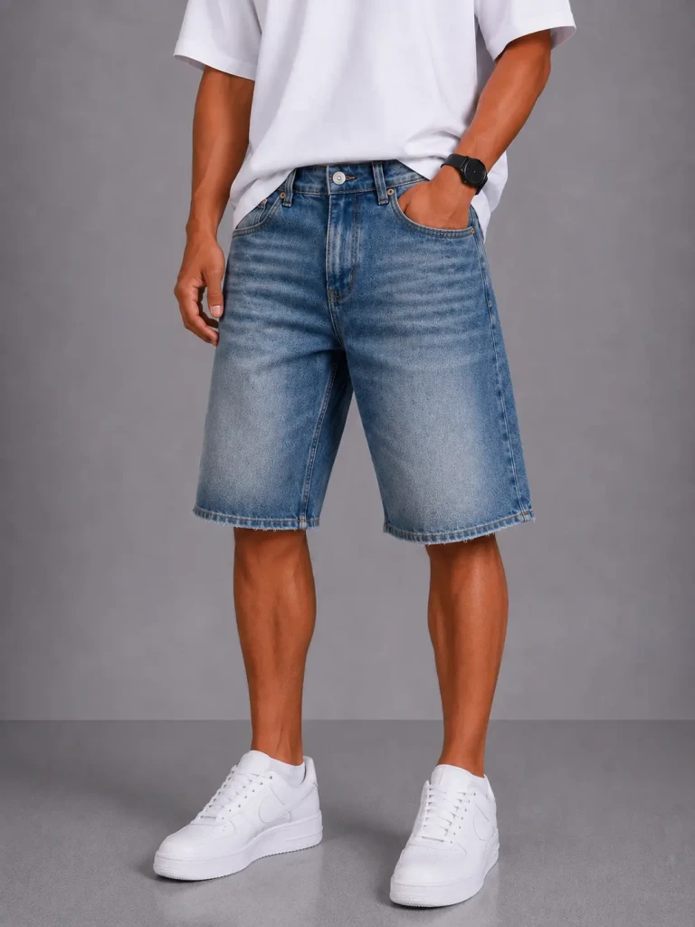 Bermuda uomo Warren Webber baggy fit denim used